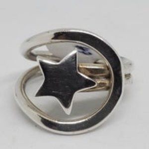 Real .925 Sterling Silver Star Ring